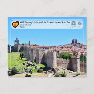 Carte Postale UNESCO WHS - Vieille ville d'Ávila et ses murs