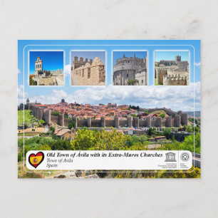 Carte Postale UNESCO WHS - Vieille ville d'Ávila et ses murs