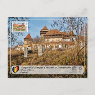 Carte Postale UNESCO WHS - Village de Viscri (Édition de timbres