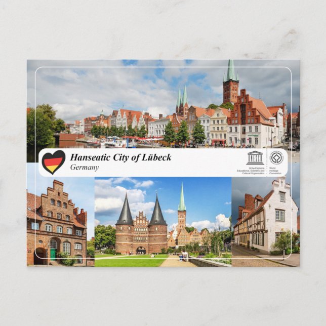 Carte Postale UNESCO WHS - Ville hanséatique de Lübeck (Devant)