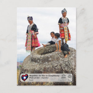 Carte Postale UNESCO - Xiengkhuang - Plaine des Jarres - ທົ່ງໄຫຫ