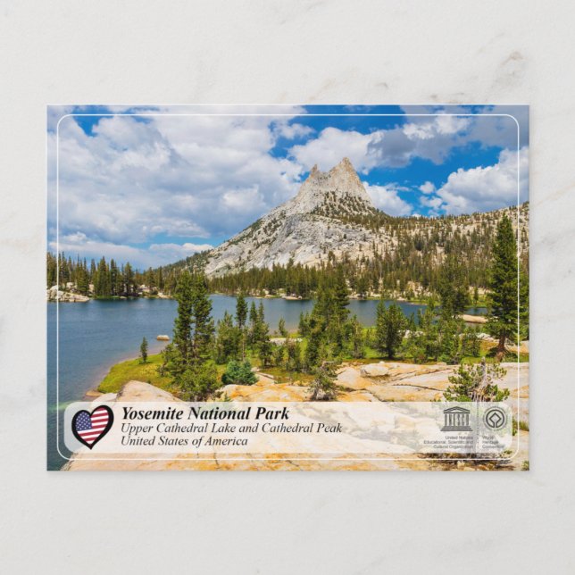 Carte Postale UNESCO - Yosemite NP - Cathedral Peak (Devant)