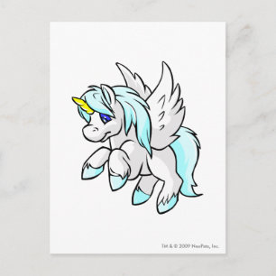 Carte Postale Uni White