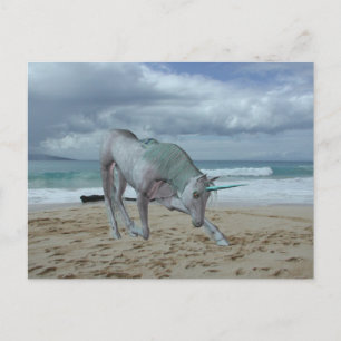 Carte postale Unicorn à cornes