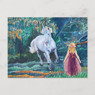 Carte Postale Unicorn Art
