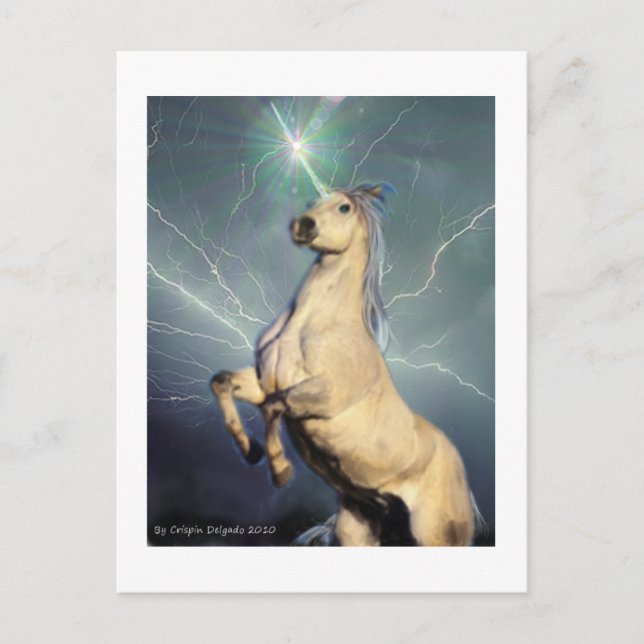 Carte Postale Unicorn de Lightning (Devant)