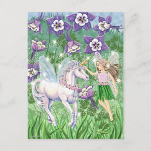 Carte Postale Unicorn Fairy