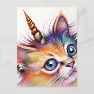 Carte Postale Unicorn Kitten