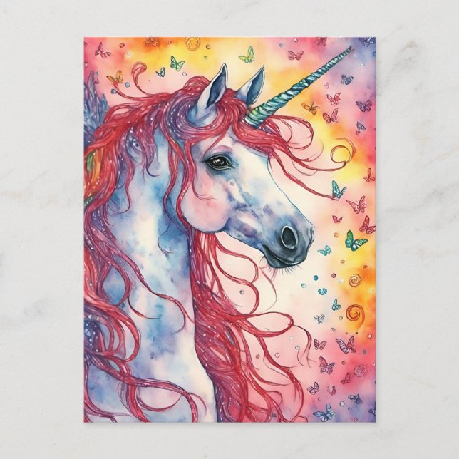 Carte Postale Unicorn Pegasus (Devant)