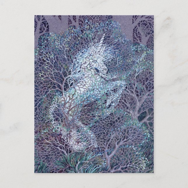 Carte Postale Unicorn Woods Deva (Devant)