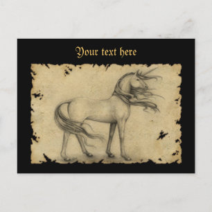 Carte Postale Unicorne