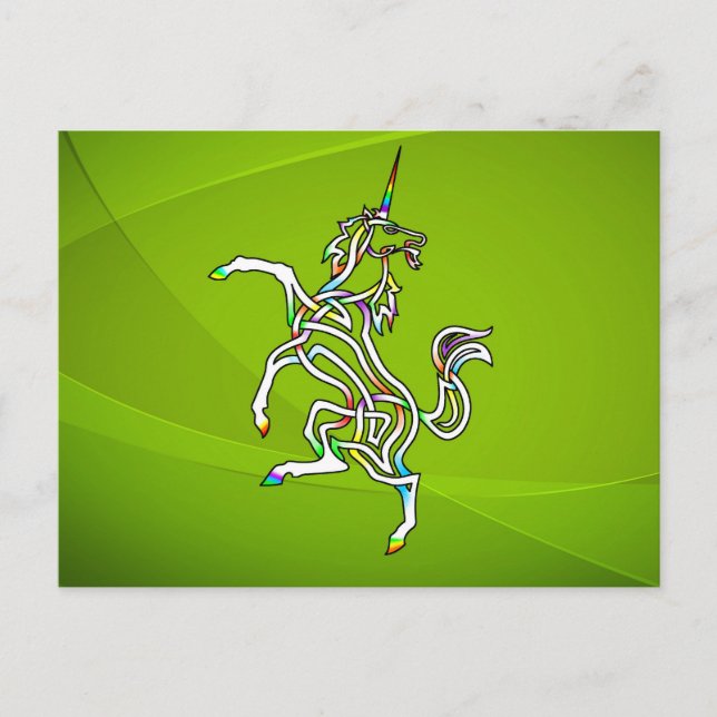 Carte Postale Unicorne (Devant)