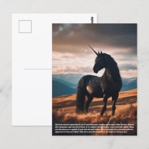 Carte Postale Unicorne
