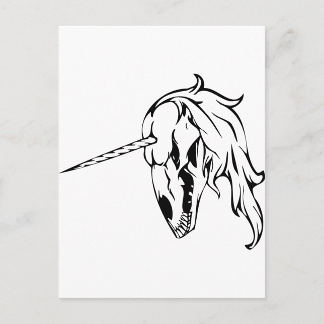 Carte Postale Unicorne (Devant)