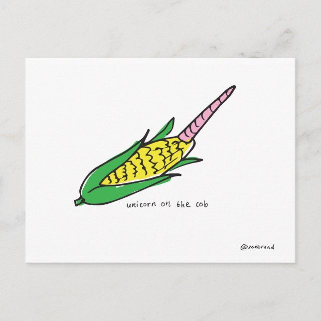 carte postale unicorne (Devant)