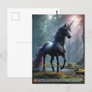 Carte Postale Unicorne