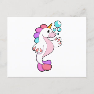 Carte Postale Unicorne avec bulles d'eau.PNG