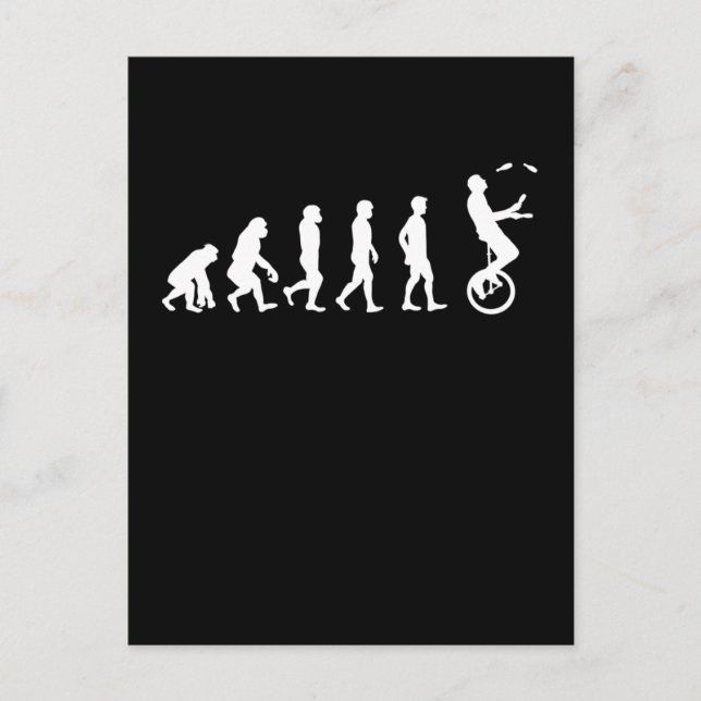 Carte Postale Unicycle Jongler Cirque Artist Juggler (Devant)