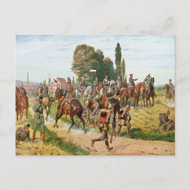 Carte Postale Uniforme allemand (Devant)