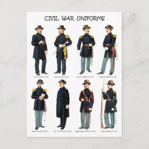 Carte Postale Uniforme américain de guerre civile