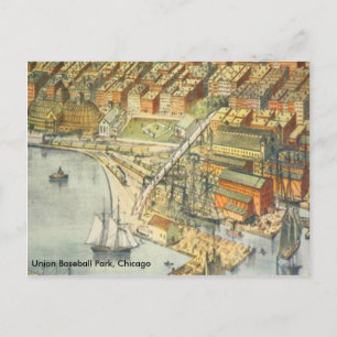 Carte Postale Union Baseball Park 1ère Maison De