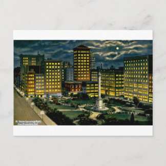 Carte Postale Union Carré by Night, San Francisco, Cal. ~ 1910