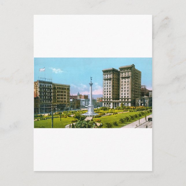 Carte Postale Union Carré et St Francis Hotel (Devant)