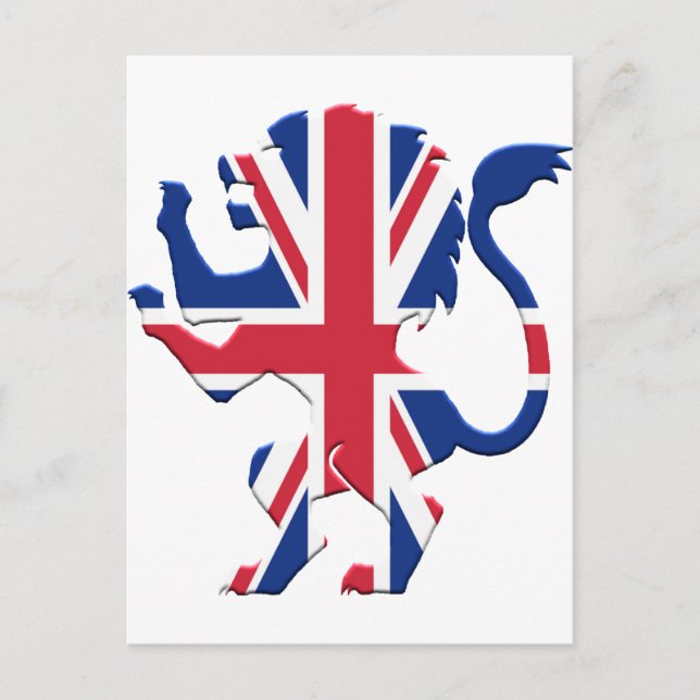 Carte Postale Union Jack Lion Rampant (Devant)