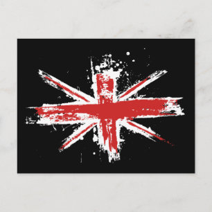 Carte postale Union Jack Splatter