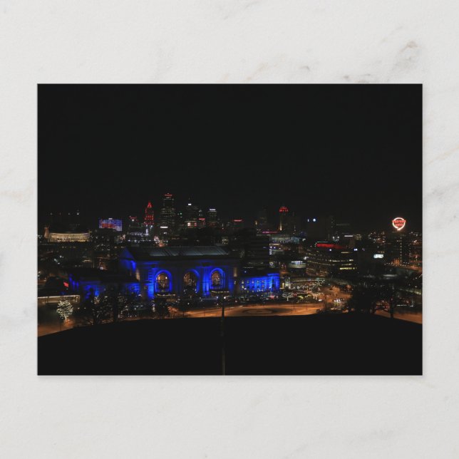 Carte Postale Union Station à la nuit #2 (Devant)
