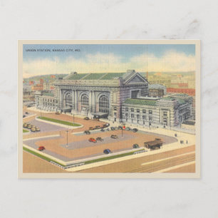Carte Postale Union Station Kansas City Missouri vintage années 