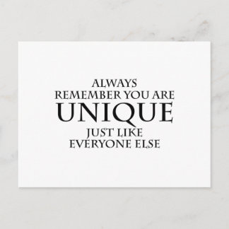 Carte Postale unique