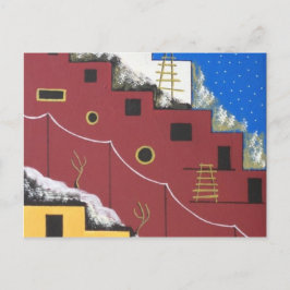 Carte Postale Unique Adobe Southwest Desert Folk Art