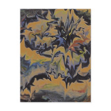 Carte postale unique de style rétro Vintage d'un V