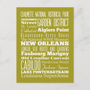 Carte Postale Unique New Orleans, Louisiane Idée cadeau