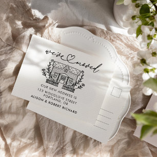 Carte Postale Unique Nous avons déplacé une nouvelle adresse Mov