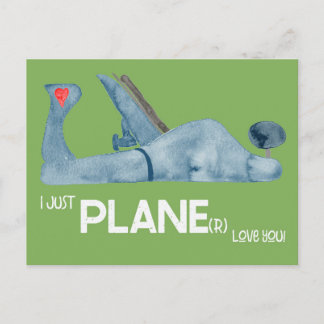 Carte Postale Uniquement Avion(r) Aimer You Tool Valentines Cart