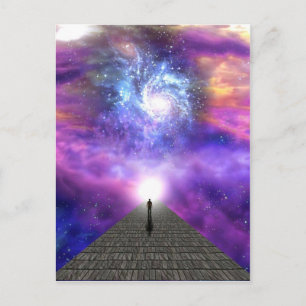 Carte Postale Unité avec l'univers, grand mystère de la vie b