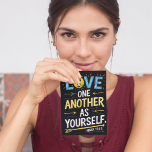 Carte Postale Unité dans l'amour : Dessin d'amour les uns pour l