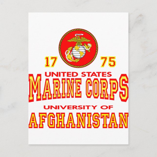 Carte Postale United States Marine Corps University Afghanistan (Devant)