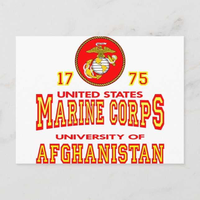 Carte Postale United States Marine Corps University Afghanistan (Devant)