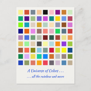 Carte Postale Univers des couleurs, l'arc-en-ciel et plus - 81 n