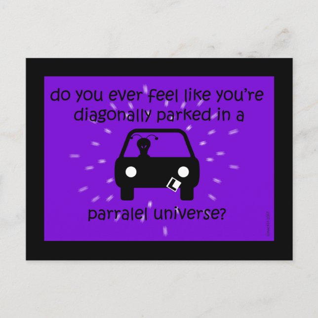 Carte Postale univers parallèle (Devant)