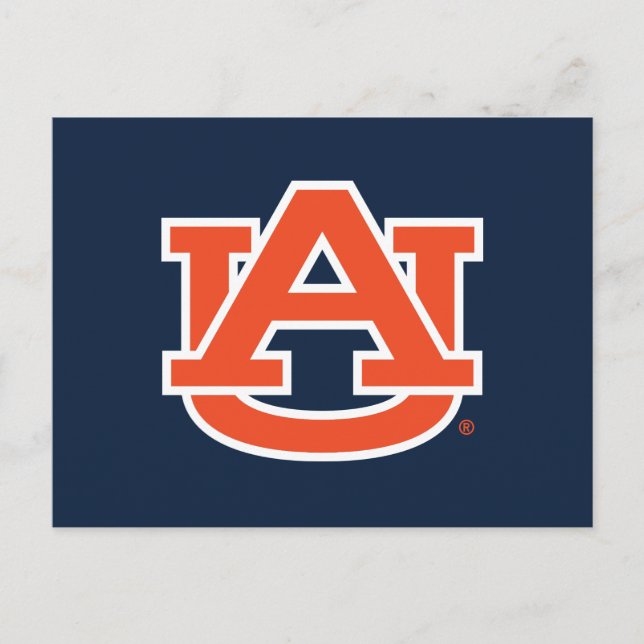 Carte Postale Université d'Auburn | Auburn UA Logo (Devant)