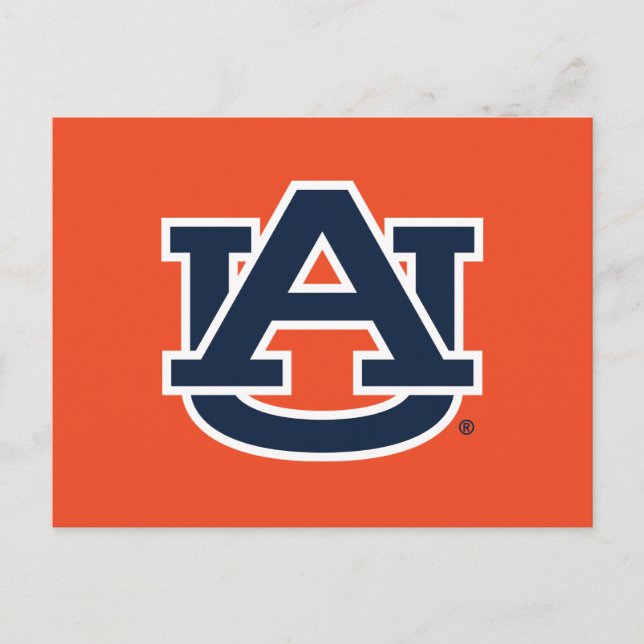 Carte Postale Université d'Auburn | Logo UA d'Auburn (Devant)