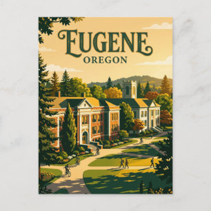 Carte Postale Université de l'Oregon États-Unis