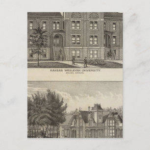 Carte Postale Université du Kansas Wesleyan
