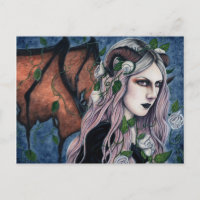 Carte postale Unseelie Gothic Fairy Dark Imaginair
