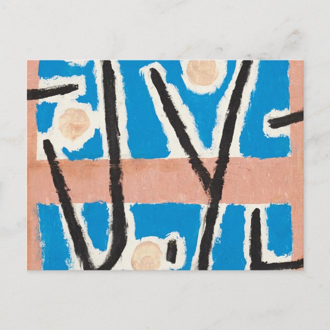 Carte Postale Untitled, 1938 by Paul Klee (Devant)