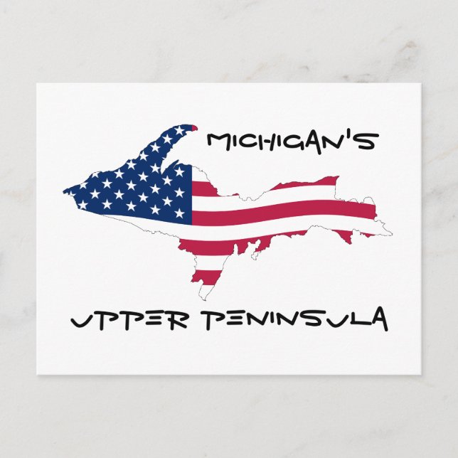 Carte Postale UP_Flag_of_the_United_States_Wave, Michigan's, ... (Devant)